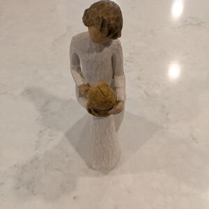 Willow Tree Mother & Daughter Demdaco Susan Lordi Figurine with Cream and Brown